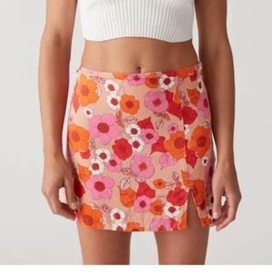Urban Outfitters floral mini skirt,  size small